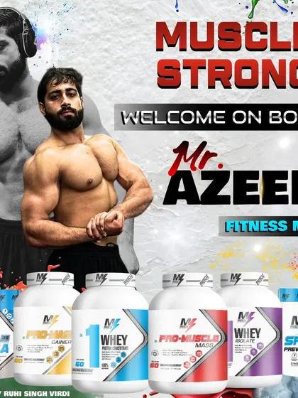 Welcoming fitness model Mr. Azeem to the MuscleStrong family. Our brand is trusted by top athletes.