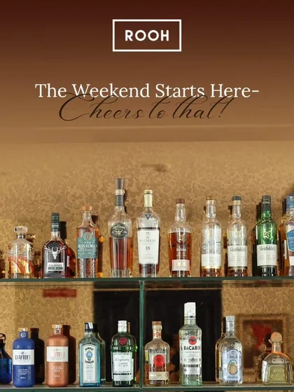 The weekend starts here. Our bar is fully stocked with a wide range of rare labels and timeless classics, ready to be crafted into your favourite drink.