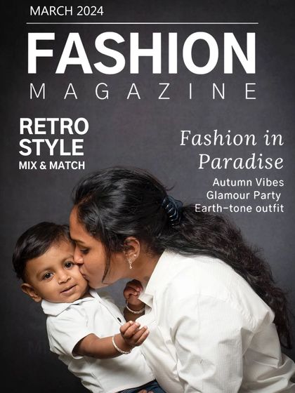 Making a mother's dream come true. I love getting creative, like turning a beautiful mother and child portrait into a personalized magazine cover.