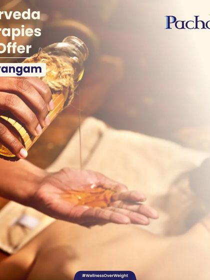 Abhyangam is a traditional Ayurvedic full-body massage using warm, herb-infused oils. It is deeply relaxing, improves circulation, removes toxins, and nourishes the skin from head to toe.
