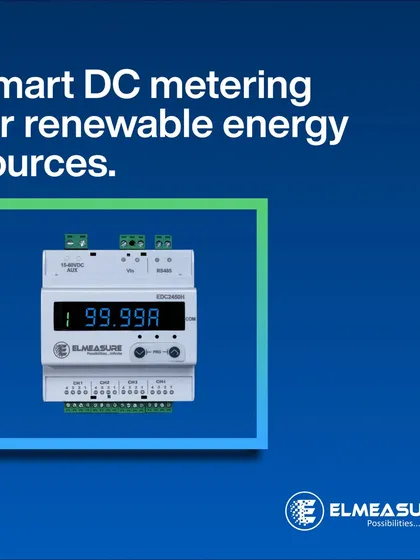 I provide smart DC metering solutions specifically for renewable energy sources like solar PV systems, battery banks, and EV charging infrastructure. This meter, the EDC2450H, is designed for high-voltage DC applications and offers bi-directional power monitoring.
