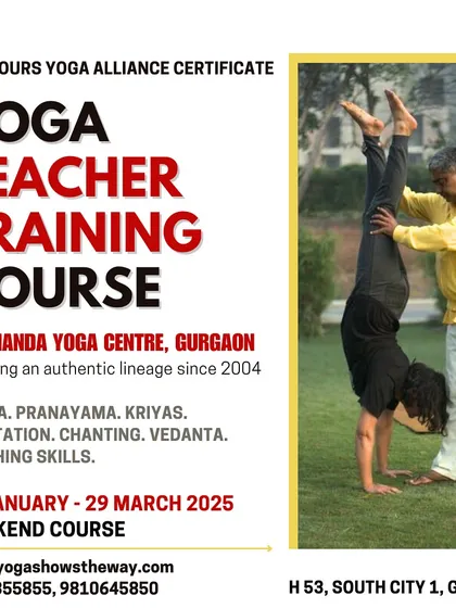 Details about our weekend, non-residential YTTC in Gurgaon, designed to make teacher training accessible for people with busy lives.