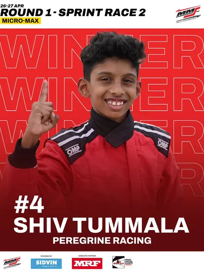 Shiv Tummala takes the top step as the Micro Max winner in Round 1 of the Meritus Cup.
