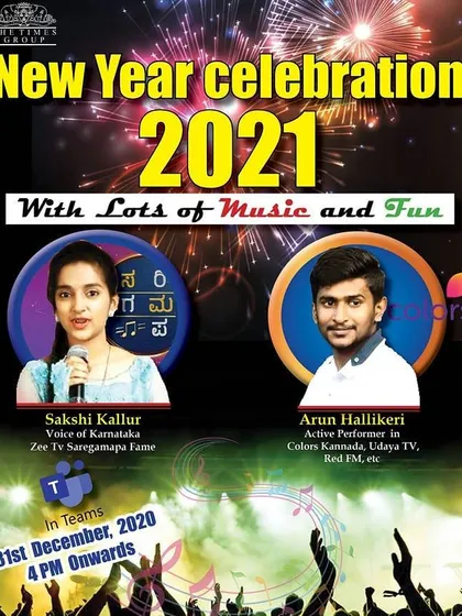 This is a poster from a New Year's event I co-hosted. As an event anchor, I make sure the energy is high and the audience is engaged, whether it's a corporate function, an award night, or a public celebration.