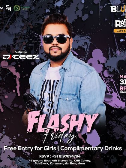 "Flashy Friday" at Blurred Koramangala, the perfect way to kick off the weekend.