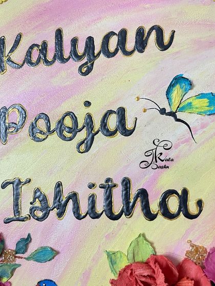 Jashn-e-Kala by Sakshi - Custom Russian Sculpture Decor Personalized Nameplates photo 16