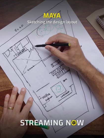More shots of the initial sketches and models for the 'Maya' house. These tools are essential for communication, allowing us to share and develop ideas with our clients in a clear and tangible way.