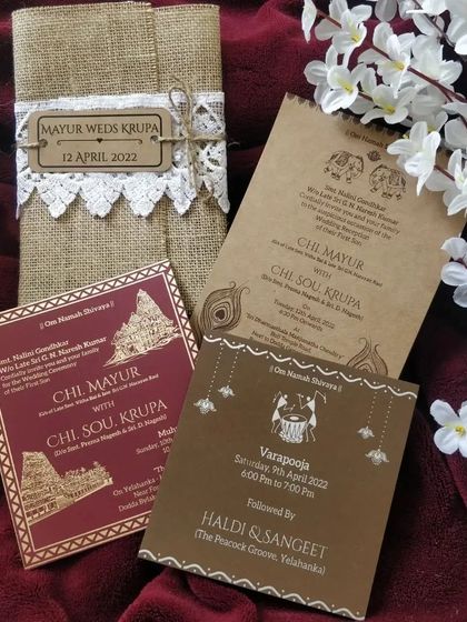 Rajendra Cards - Personalized Event Accessories & Favors Rustic & Handcrafted Invitations photo 12