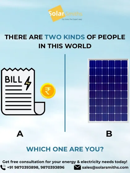 There are two kinds of people in this world: those who pay high electricity bills and those who have switched to solar. I can help you become the latter.