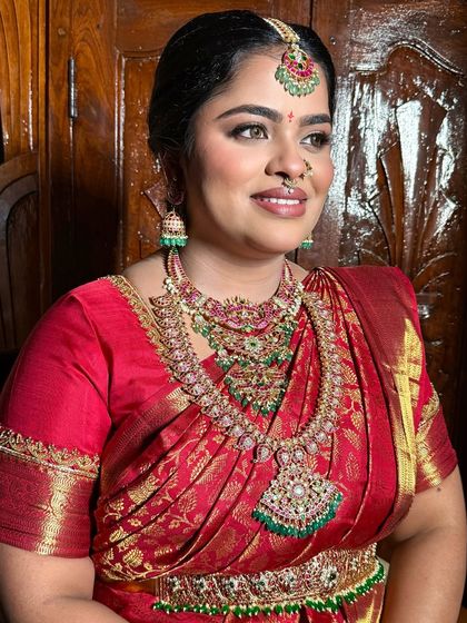 Sneha Kiran - Bridal & Event Makeup Artistry Traditional South Indian Muhurtham Brides photo 31