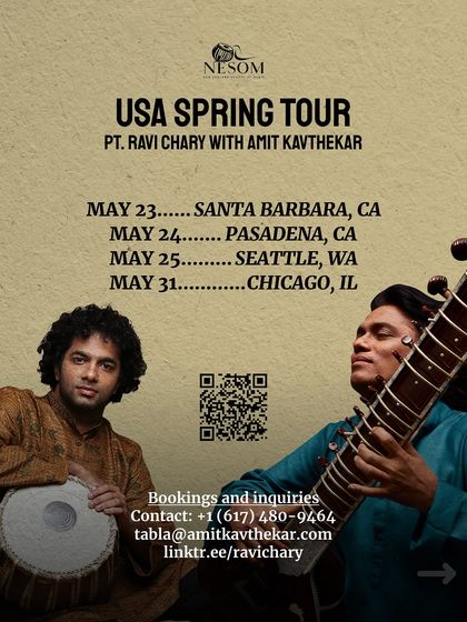 A section of my USA tour dates, covering Santa Barbara, Pasadena, Seattle, and Chicago. Each city has its own unique energy.