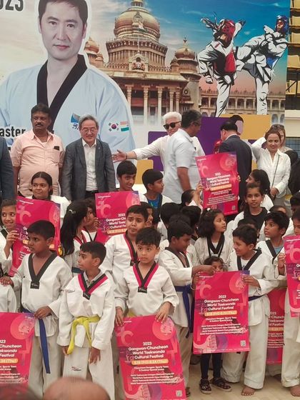 The breadth of our winning team at the Kukkiwon championship. We train students of all ages to compete and succeed at the highest levels.