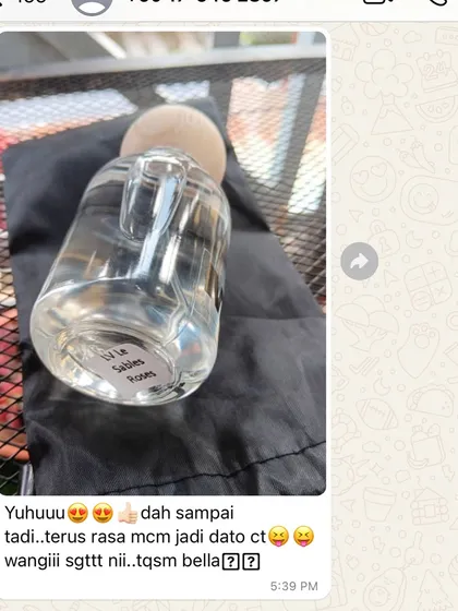 It's always a great feeling when a customer feels luxurious. She said she felt like a 'Dato CT' after her perfume arrived. That's the goal, to help you bau mahal (smell expensive) without breaking the bank.