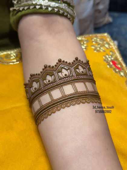 3D Henna Touch - Online Mehndi Classes Intricate Arm Bands & Cuffs photo 33