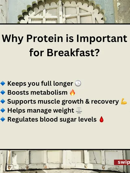 Why is protein important for breakfast? It keeps you full longer, boosts your metabolism, supports muscle growth, and helps manage weight by regulating blood sugar levels.