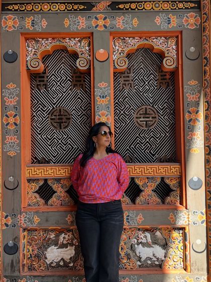 The doors in Bhutan are masterpieces in themselves. The intricate patterns and vibrant colors tell stories of tradition and faith, reminding me that art can be found in everyday details.