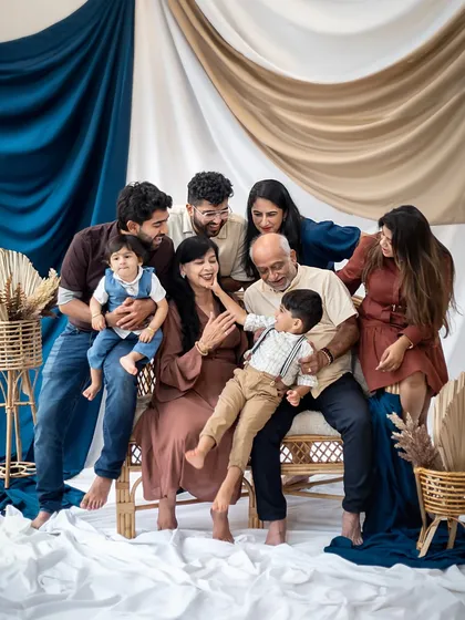 There is nothing more beautiful than a family wrapped in laughter. We specialize in capturing these big, beautiful, chaotic moments for multi-generational families, creating a single frame that holds a lifetime of love and connection.