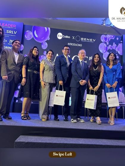 The full panel of experts at the exosome launch event. Collaborative discussions like this are key to advancing new frontiers in dermatology.