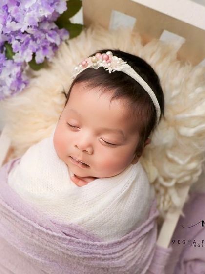 A beautiful close-up of the baby's face.