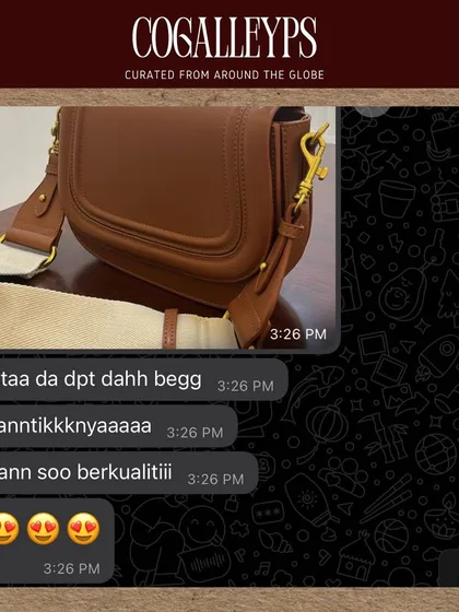 "Canntikkknyaaa dann soo berkualitii" (So beautiful and so high quality). This is the kind of feedback I strive for.
