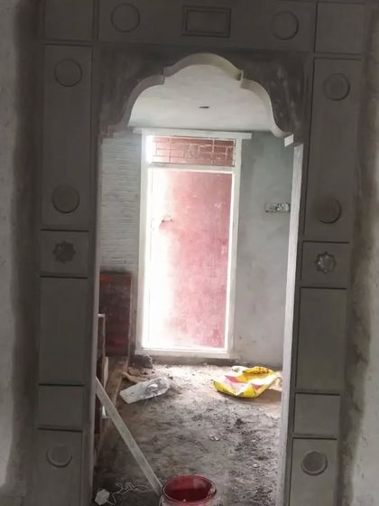 Another view of the simple interior archway. My work can be adapted to any scale or level of complexity.