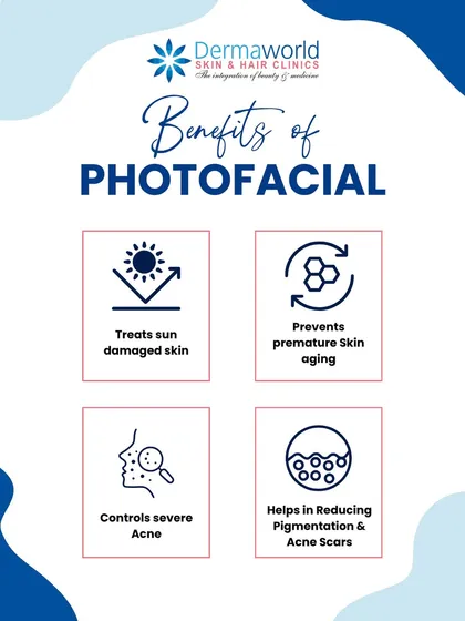 A Photofacial uses Intense Pulsed Light (IPL) therapy to address issues lying deeper within the skin. I recommend this treatment for reversing sun damage, controlling severe acne, and reducing stubborn pigmentation and acne scars for clearer, healthier skin.