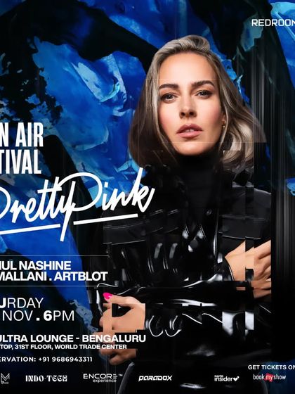 The main flyer for the Open Air Festival at High Ultra Lounge, headlined by the incredible Pretty Pink.