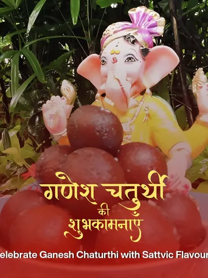 We celebrate Ganesh Chaturthi with a special menu of Sattvic flavours, prepared with pure ingredients and no onion or garlic. It's our way of honoring tradition and offering a wholesome festive meal.