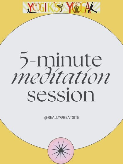 Even a 5-minute meditation session can make a huge difference in your day. It's a simple way to find peace in the present moment and embrace stillness.
