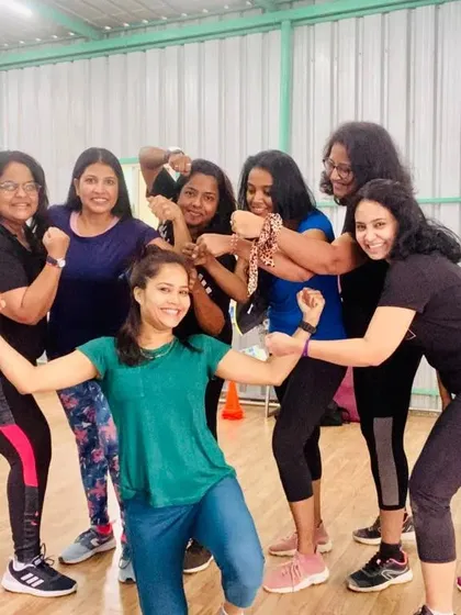 This picture is everything to me. It’s the power of our community, a group of strong women supporting each other. This is the energy you can expect in every single class.