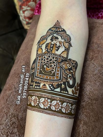 Abhishek Kumar - Bridal Mehndi Personalized Storytelling Mehndi photo 7