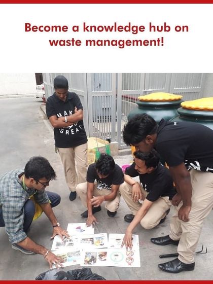 We help your team become a knowledge hub on waste management. Through training and simple visual aids, we empower them to handle the process with confidence.