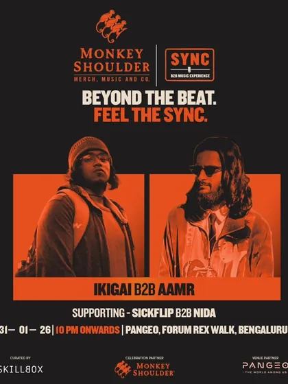 A poster focusing on the supporting B2B set by IKIGAI and AAMR for the SYNC event.
