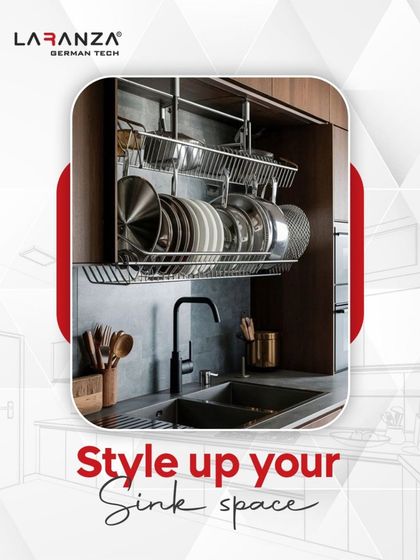 Style up your sink space. My over-the-sink organizers elevate your kitchen's functionality and elegance, turning the area into a stylish and organized haven.