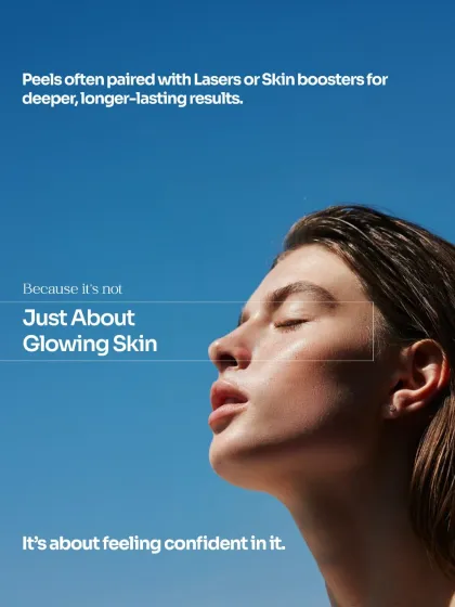 For deeper, longer-lasting results, we often pair chemical peels with advanced lasers or skin boosters. This combination approach ensures that we are not just creating a temporary glow, but building true confidence in your skin.