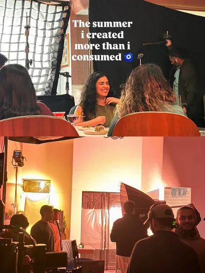 This is a behind-the-scenes shot from an ad film set. It gives a glimpse into my life as an actor and model, showing that I'm comfortable and professional in a full-scale production environment, ready to be the face of a brand's campaign.