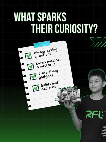What sparks your child's curiosity? This checklist helps parents identify traits of a future innovator and encourages them to channel that curiosity with our courses, now at 25% off.