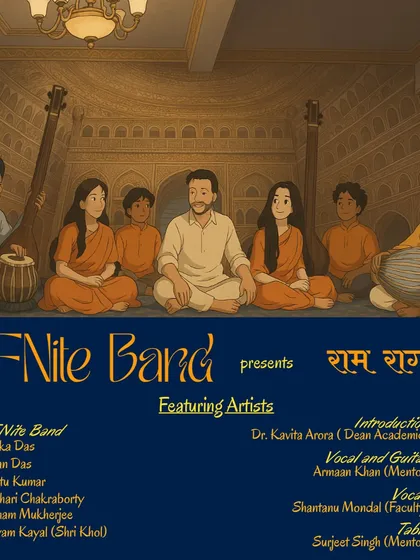 The poster for the "Ram Raag" album, a devotional project I was featured on as the tabla artist. It was released on the holy occasion of Ram Navami.