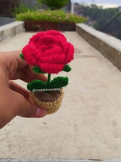 A mini rose pot, a sweet and simple gift, seen here as part of a larger order.