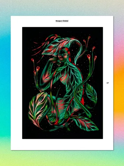My work 'A Glow in the Dark' featured in the ARRAY 2 zine by the popular art blog Booooooom.
