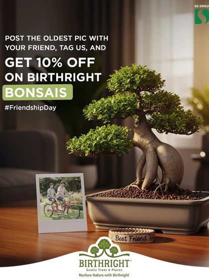 A friendship that has lasted for years deserves a gift as timeless as a bonsai. Celebrate your bond by sharing an old photo, and I'll help you get a special discount on a living piece of art for your best friend.