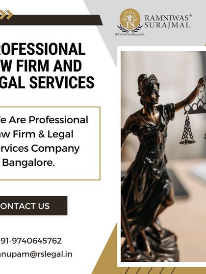 We are a professional law firm and legal services company in Bangalore. This visual serves as a direct invitation for potential clients to contact us for their legal needs.
