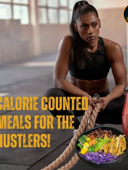 For the hustlers who give their all in the gym, I provide calorie-counted meals that work as hard as you do. Fuel your hustle with balanced nutrition.