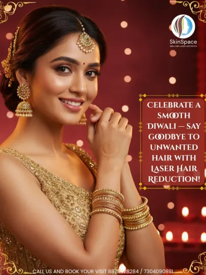 Say goodbye to unwanted hair and hello to effortlessly smooth skin with our Laser Hair Reduction treatments. It's the perfect way to get ready for festive outfits, offering long-lasting smoothness without the hassle of traditional hair removal methods.