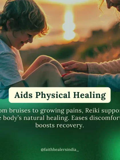 From bruises to growing pains, Reiki supports a child's natural healing process. It can ease physical discomfort and boost their body's recovery.