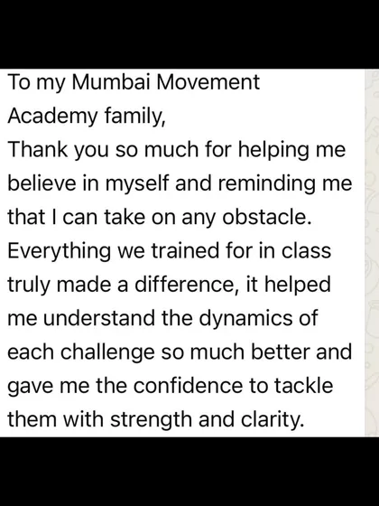 "Everything we trained for in class truly made a difference." A student reflects on how our training gave them the confidence and clarity to tackle any obstacle.