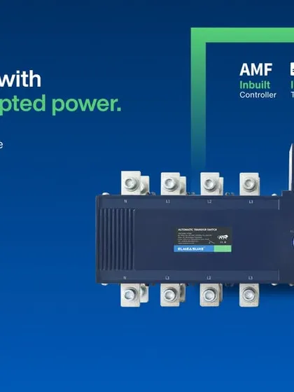 A promotional graphic for the Middle East Energy expo in Dubai, showcasing our high-performance Automatic Transfer Switches. These units are engineered to keep critical infrastructure powered without interruption.