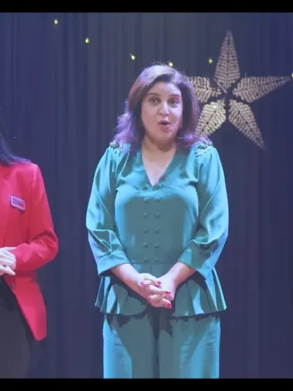 Sharing the stage with Farah Khan. This was a dream come true. Her warmth and wit made the entire experience of performing on her show, "Aunty Kisko Bola," absolutely unforgettable.