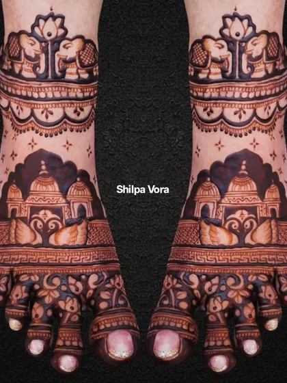 The same design on a black background, emphasizing the bold lines and intricate patterns.