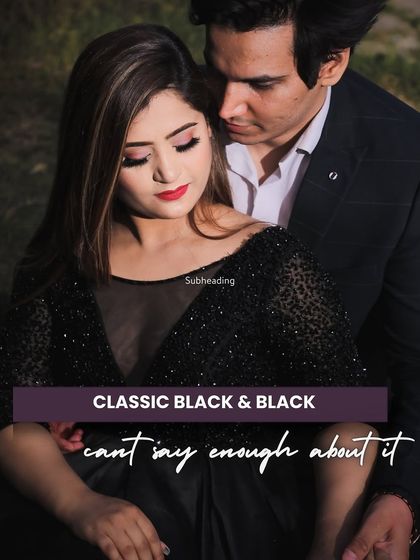 An all-black ensemble is always a chic and powerful choice. It creates a sophisticated, elegant, and slightly dramatic look that is perfect for evening shoots or creating high-contrast, memorable portraits.